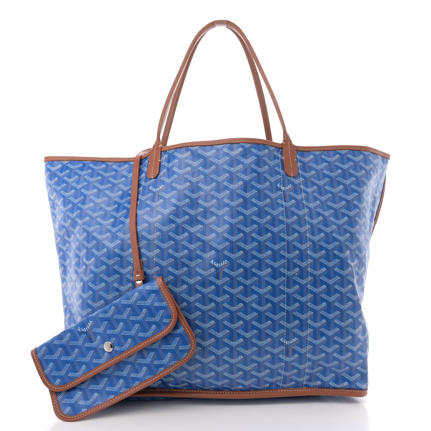 Goyardine Reversible Pertuis GM Sky Blue