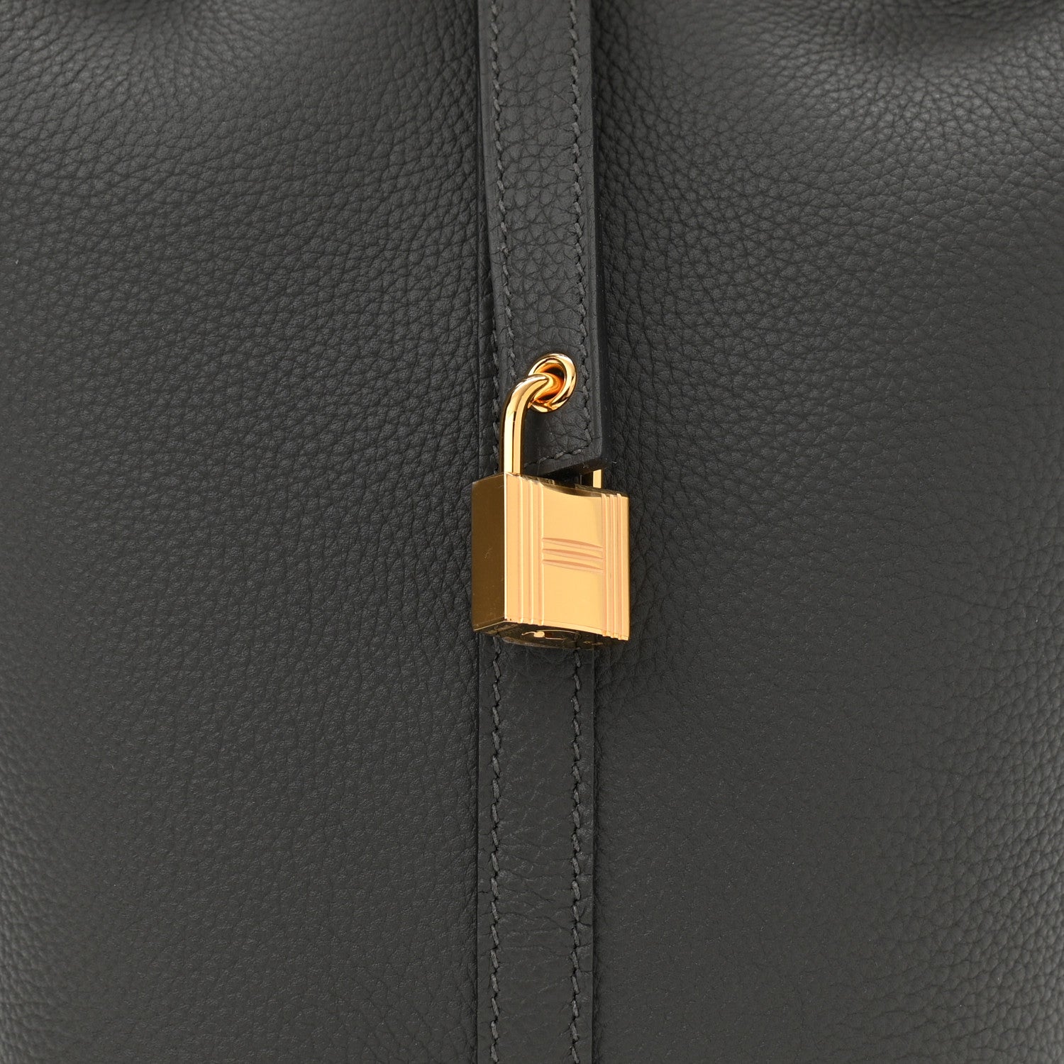 Hermes Taurillon Maurice Picotin Lock 18 PM Graphite 8 of 11