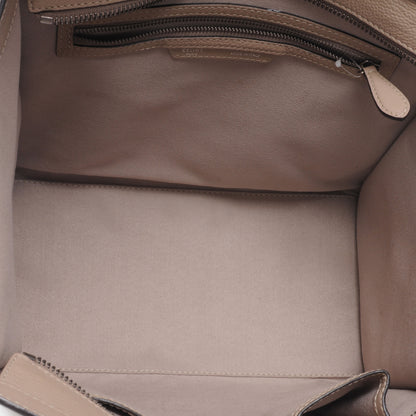 Celine Drummed Calfskin Mini Luggage Dune 6 of 8