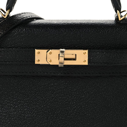 Hermes Chevre Mysore Mini Kelly Sellier 20 Black 8 of 12