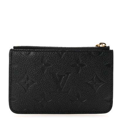 Louis Vuitton Empreinte Monogram Zipped Romy Card Holder Black 1 of 6