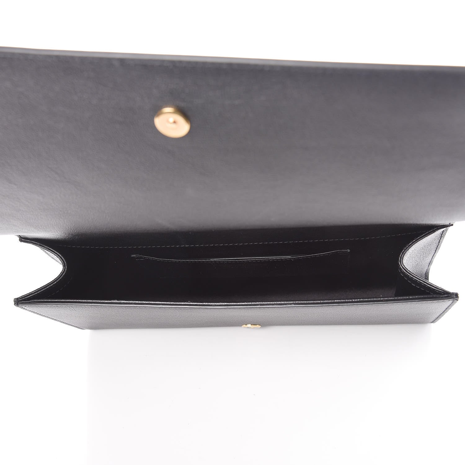 Saint Laurent Calfskin Monogram Large Belle De Jour Clutch Black 5 of 8
