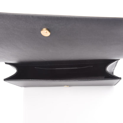 Saint Laurent Calfskin Monogram Large Belle De Jour Clutch Black 5 of 8