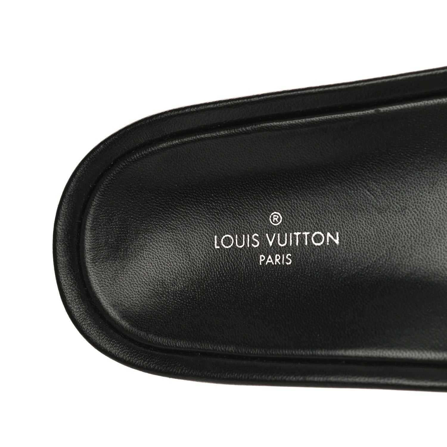 Louis Vuitton Lambskin Embossed Monogram Jumbo Flatform Mule Sandals 37 Black 8 of 10