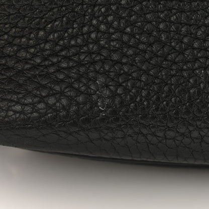 Hermes Taurillon Clemence Swift Eclat Picotin Lock 22 MM Black Toffee 12 of 12