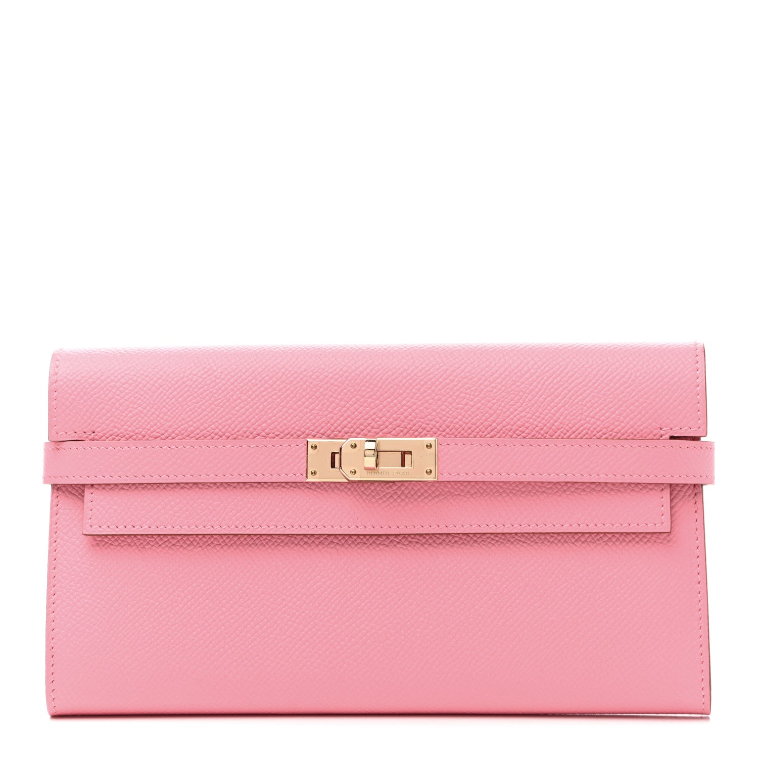 Hermes Epsom Kelly Longue Wallet Rose Confetti 1 of 8