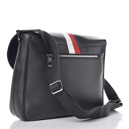 Louis Vuitton Epi Christopher Messenger Navy Stripes 3 of 9