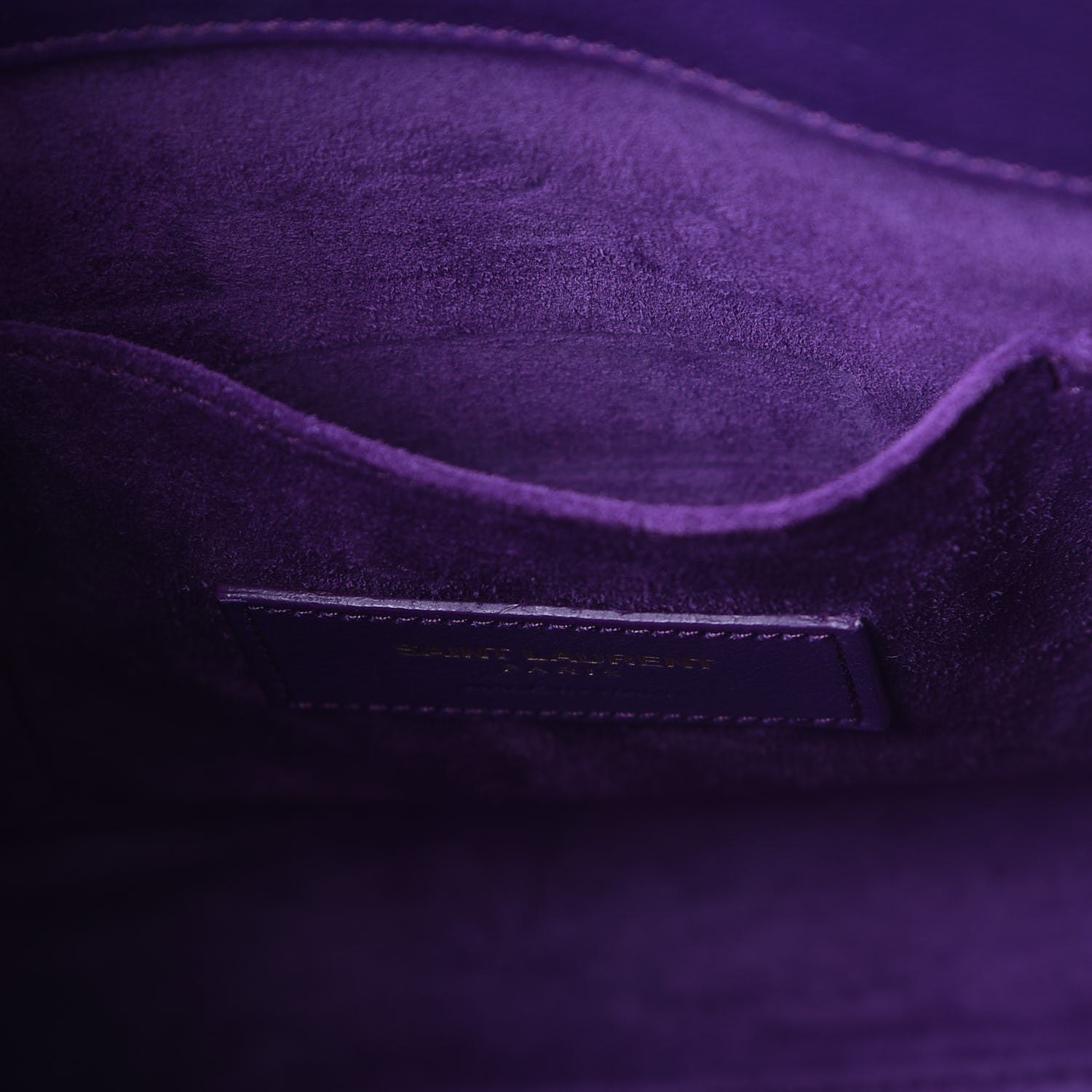 Saint Laurent Calfskin Baby Sac de Jour Purple 8 of 16