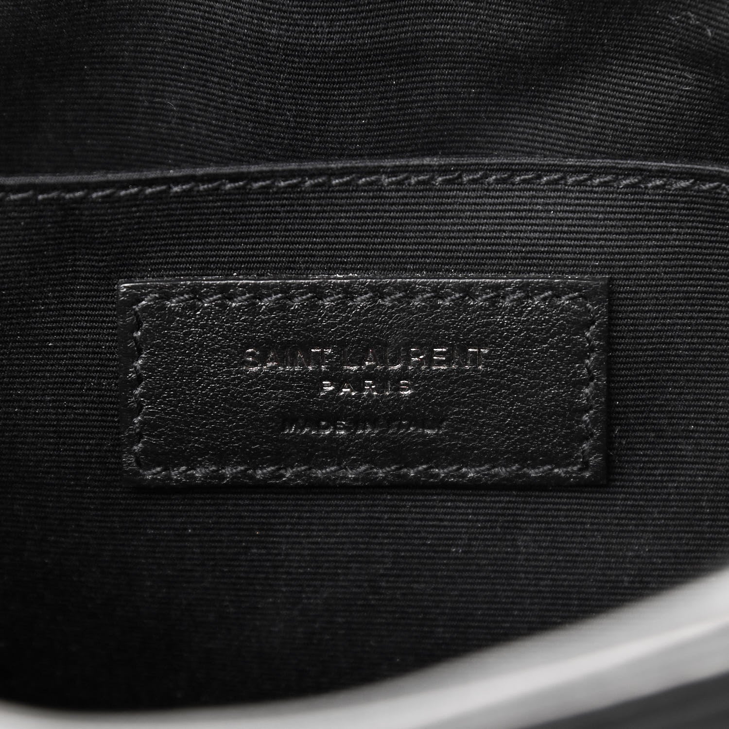 Saint Laurent Calfskin Matelasse Monogram Lou Camera Bag Black 5 of 11