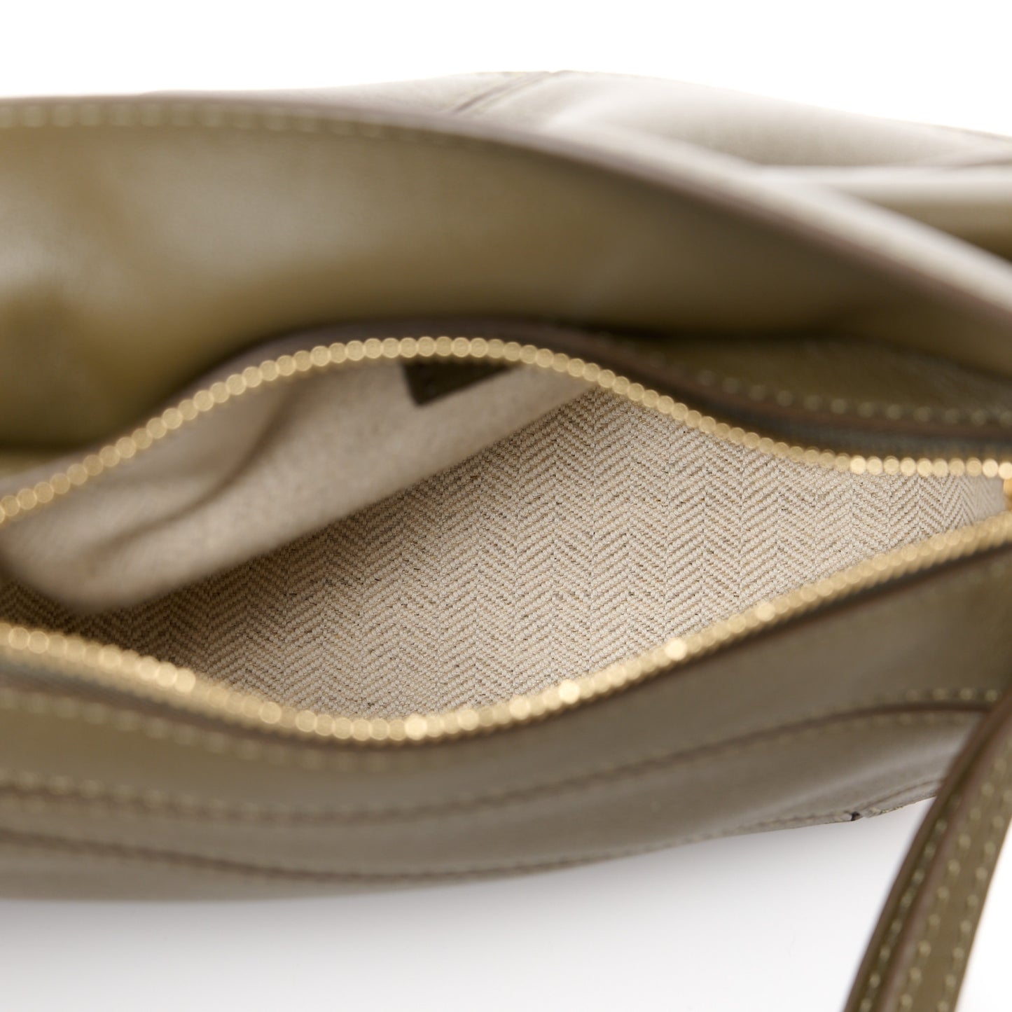 Calfskin Mini Puzzle Bag Khaki Green