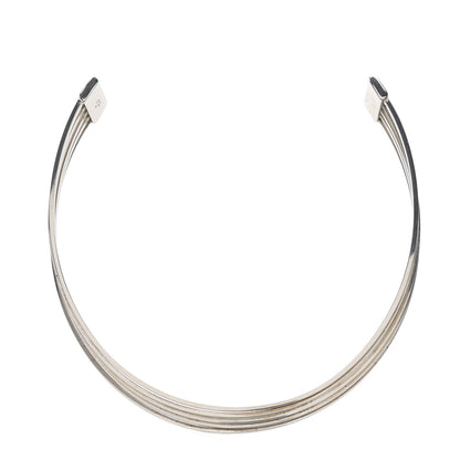 Gucci Metal Choker Necklace Silver 1 of 3