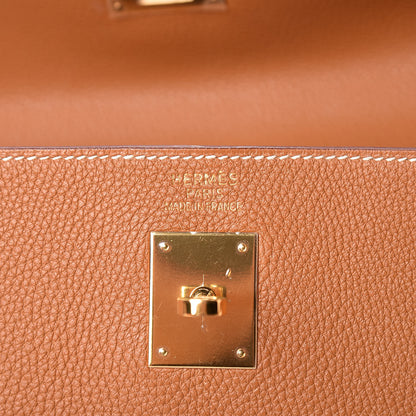 Hermes Togo Kelly Retourne 35 Gold 8 of 11