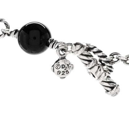 David Yurman Sterling Silver Black Onyx Hematite Bijoux Necklace 5 of 5