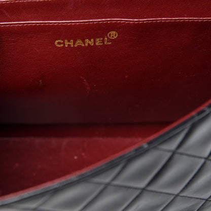 Chanel Lambskin Quilted XL Jumbo Single Flap Black 17 of 19
