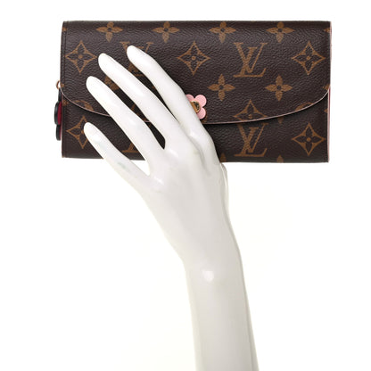 Louis Vuitton Monogram Bloom Flower Emilie Wallet 2 of 9