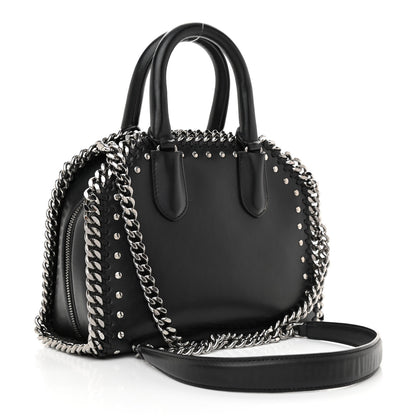 Stella McCartney Eco Alter Nappa Mini Falabella Box Bird Top Handle Bag Black 3 of 10