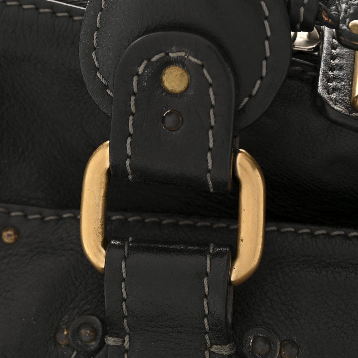 Chloe Grained Calfskin Paddington Tote Black 12 of 14