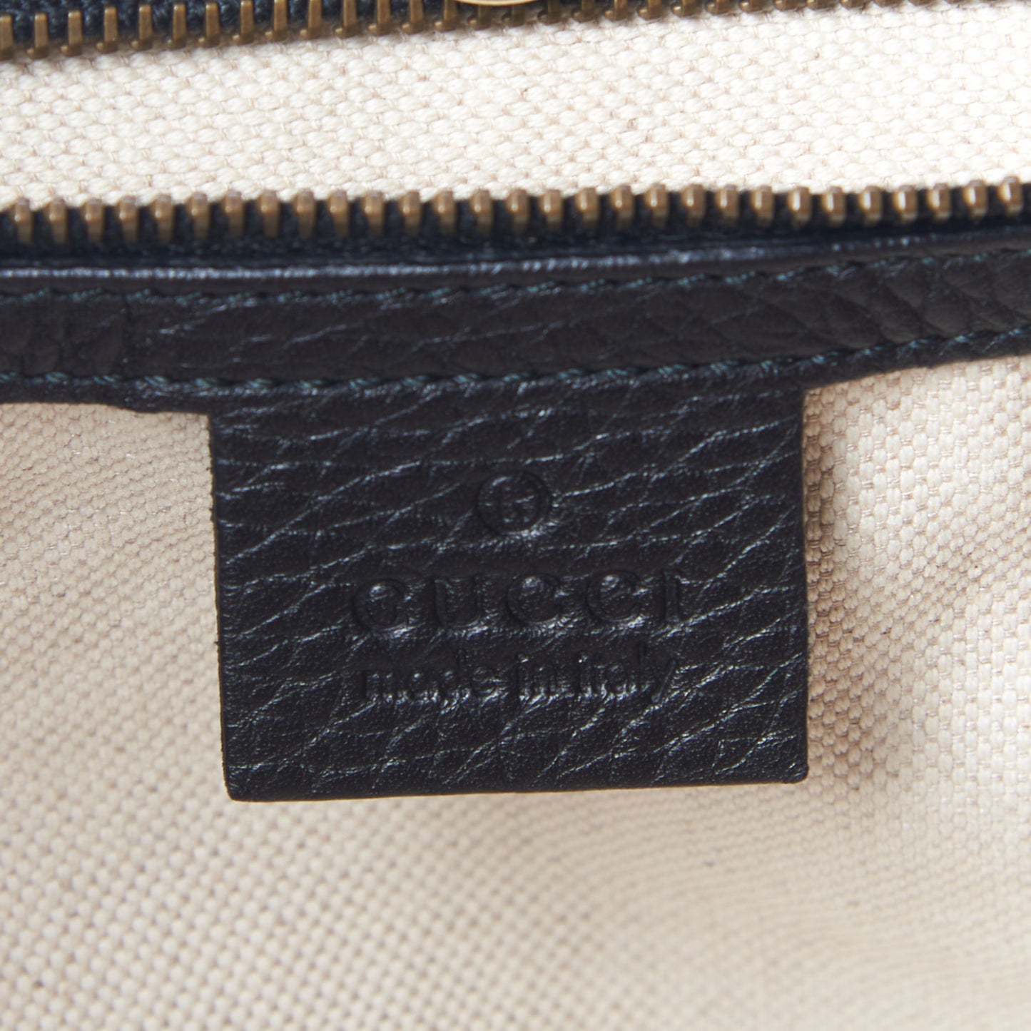 Pebbled Calfskin Medium Twill Shoulder Bag Black