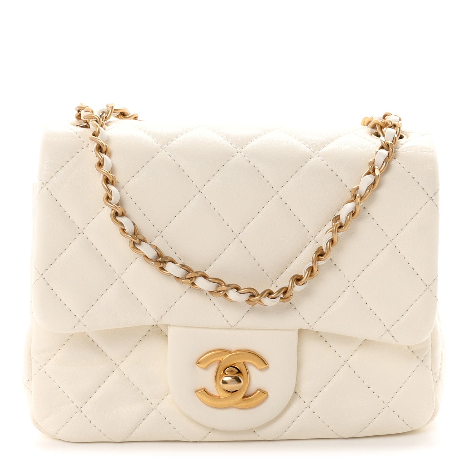 Chanel Lambskin Quilted Mini Pearl Crush Flap White 1 of 10