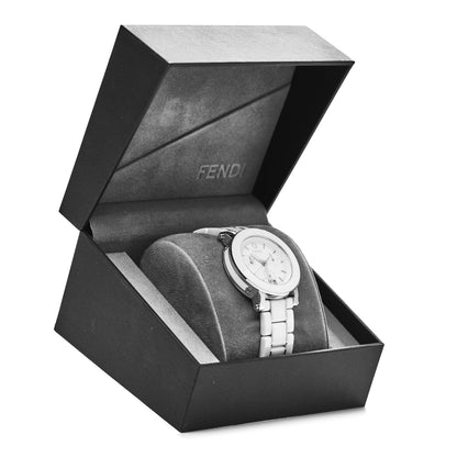 Fendi Stainless Steel Ceramic 38mm Chronograph Quartz Watch White 5 of 5