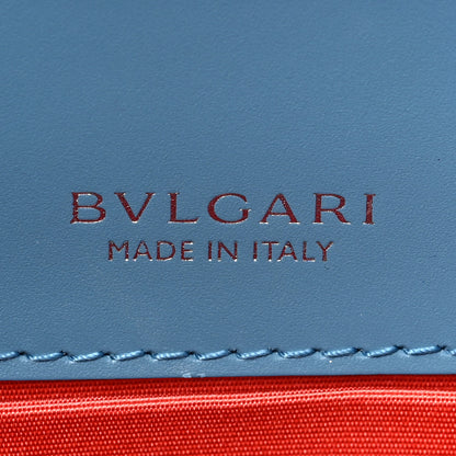 Bulgari Calfskin Serpenti Forever Top Handle Blue 6 of 8