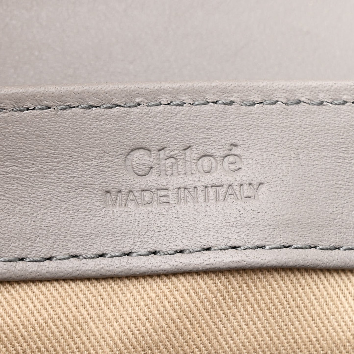 Calfskin Crocodile Embossed Mini C Bag Stormy Grey