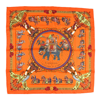 Hermes Silk Caparacons De La France Et De L'inde Shawl 90 1 of 4