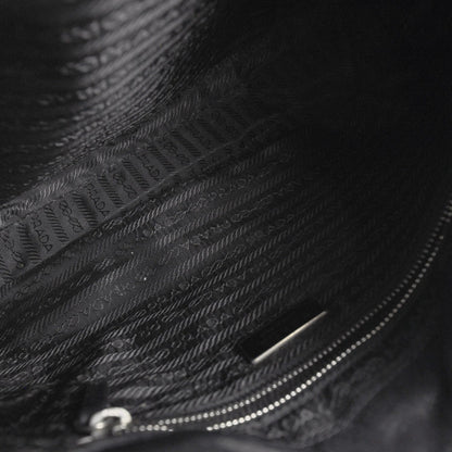 Prada Leather Zip Around Shoulder Bag Nero Black 6 of 8