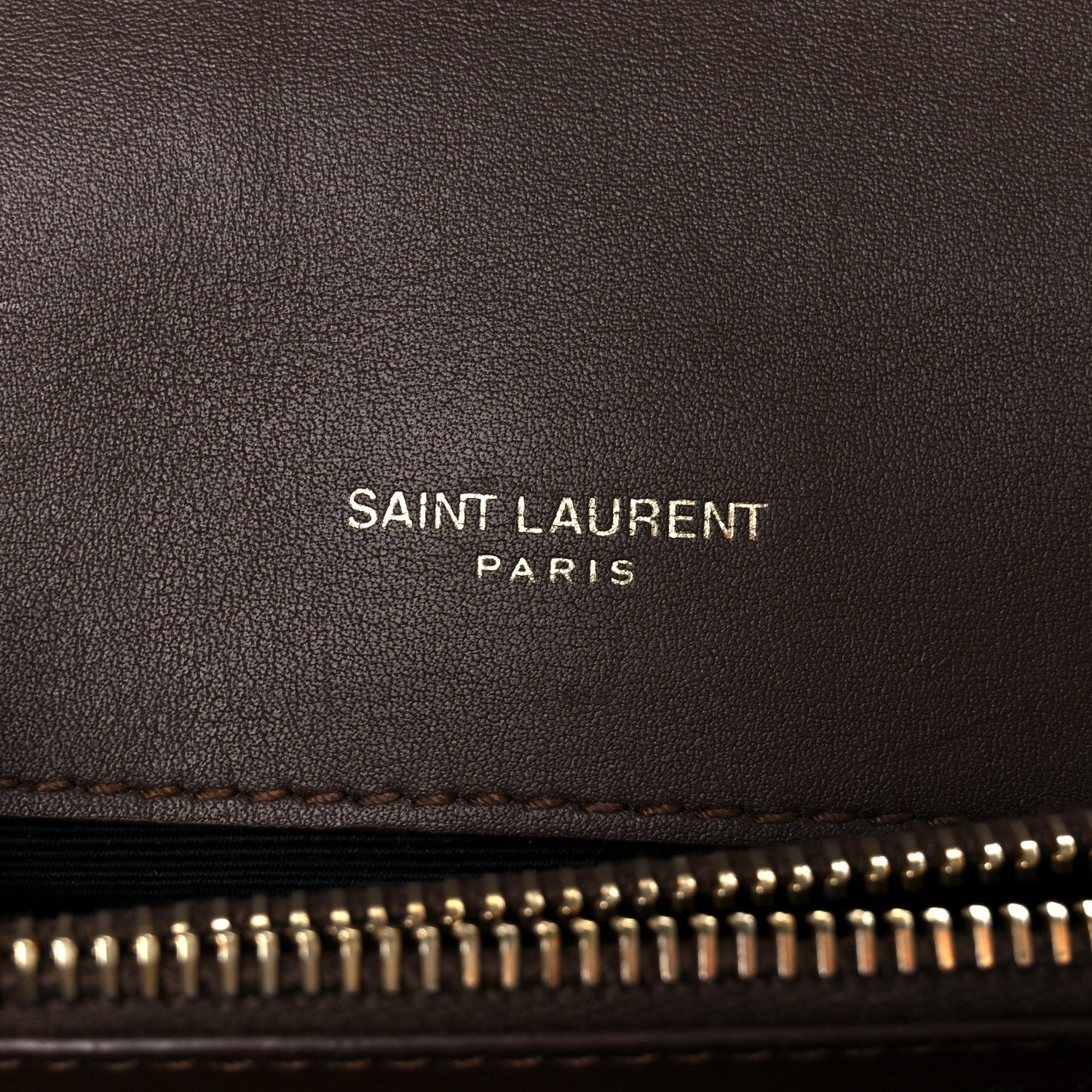 Saint Laurent Suede Matelasse Chevron Monogram Medium College Bag Bark Brown 10 of 21