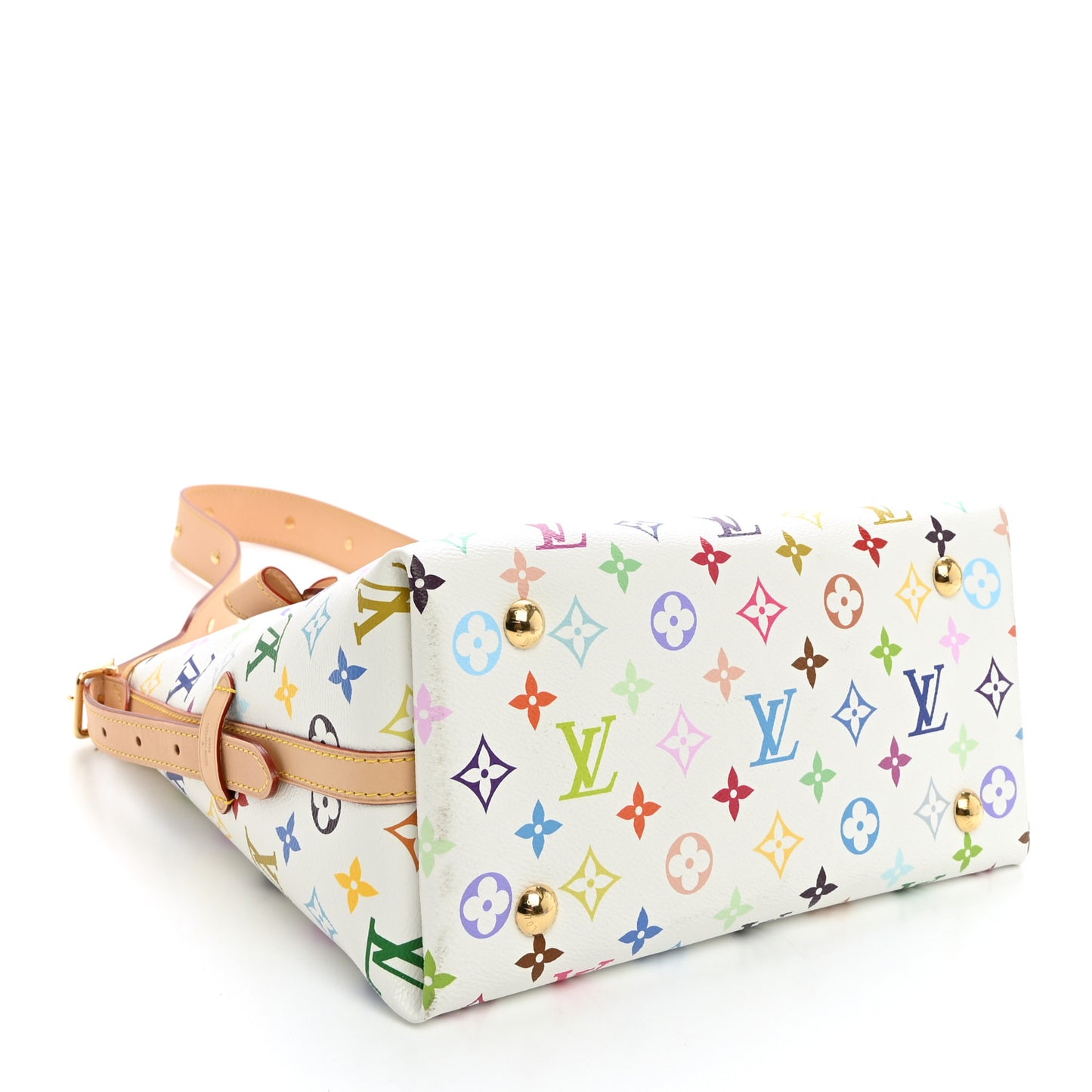 LV x TM Monogram Multicolor CarryAll PM White