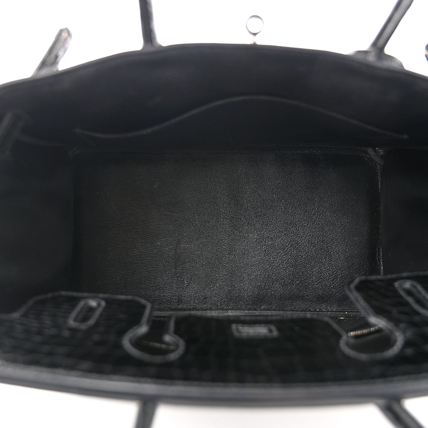 Hermes Shiny Porosus Crocodile Birkin 30 Black 5 of 12