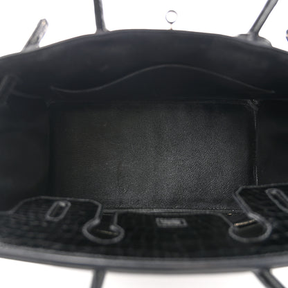 Hermes Shiny Porosus Crocodile Birkin 30 Black 5 of 12