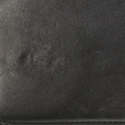 Chanel Lambskin Camellia Quilted Wallet On Chain WOC Black 11 of 11