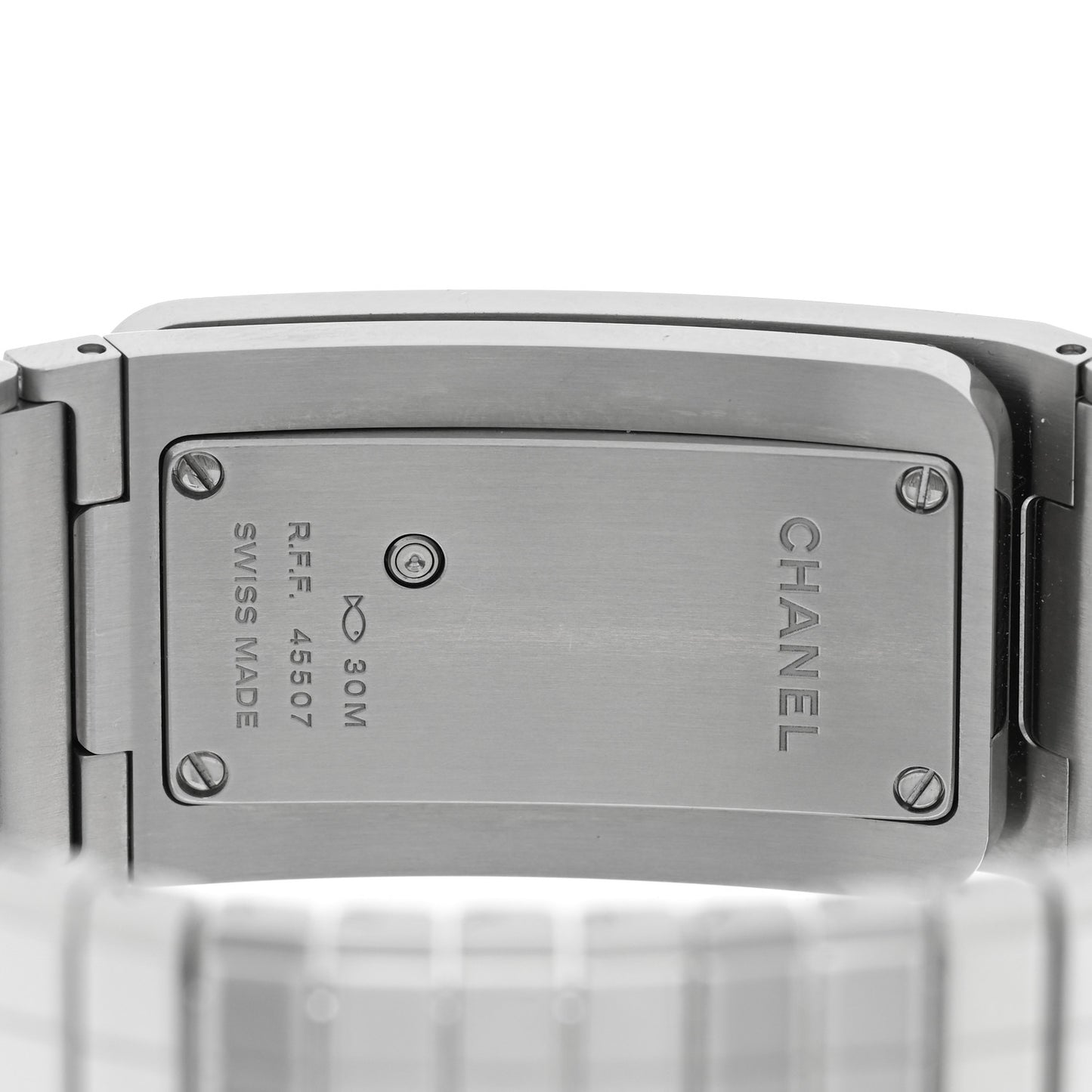 Stainless Steel Diamond 21mm Code Coco Quartz Watch Black