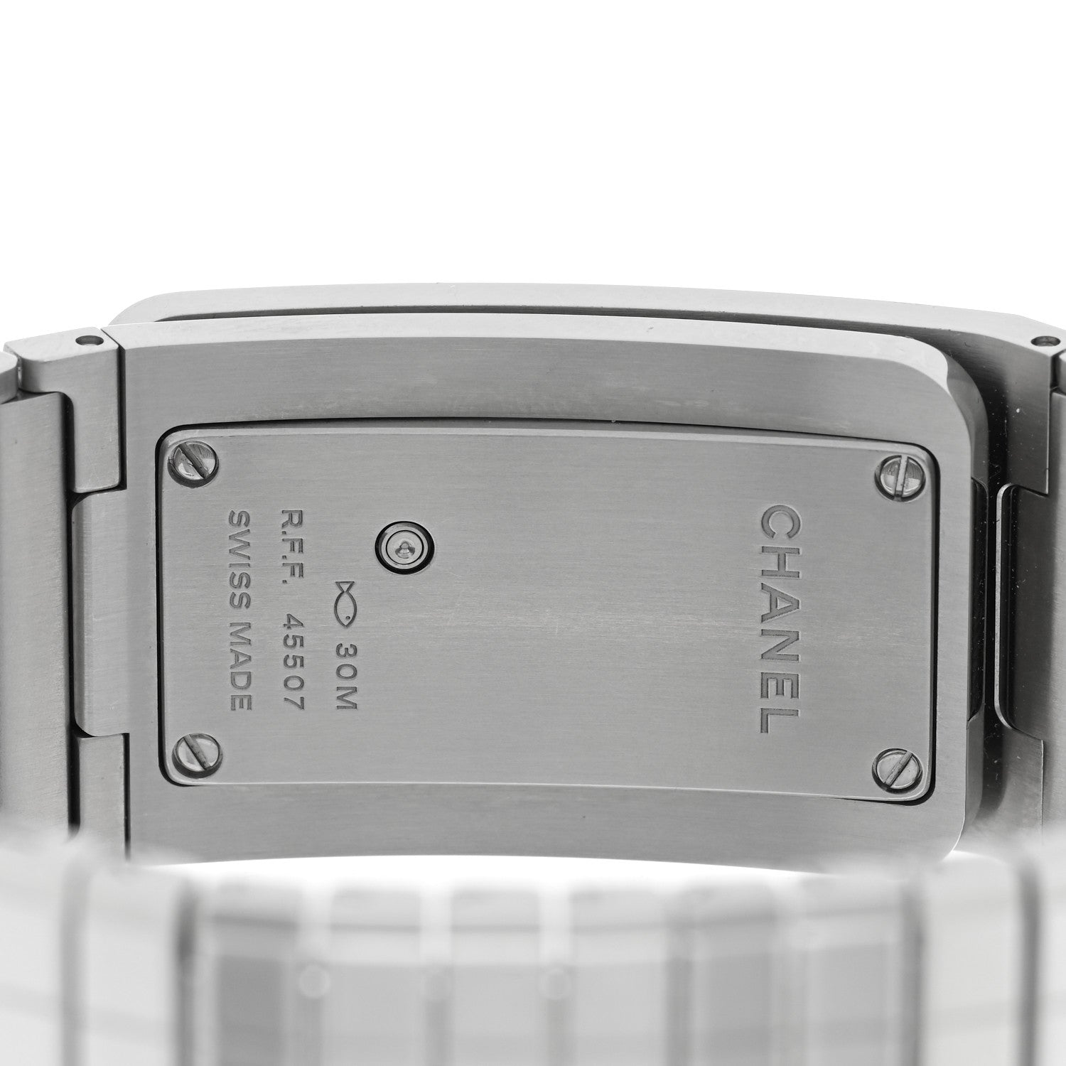 Chanel Stainless Steel Diamond 21mm Code Coco Quartz Watch Black 4 of 5