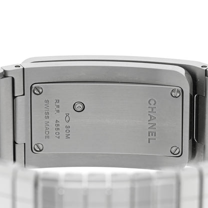 Chanel Stainless Steel Diamond 21mm Code Coco Quartz Watch Black 4 of 5