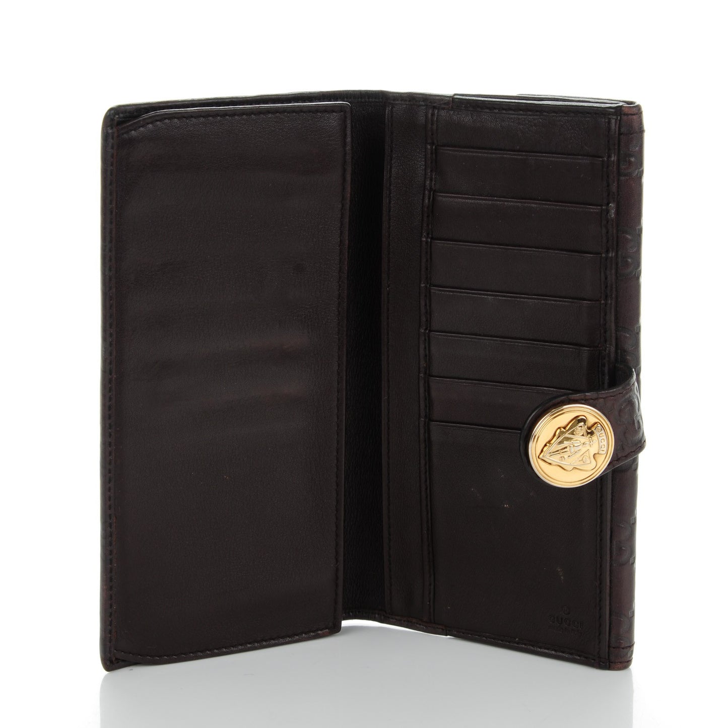 Guccissima Hysteria Continental Wallet Chocolate