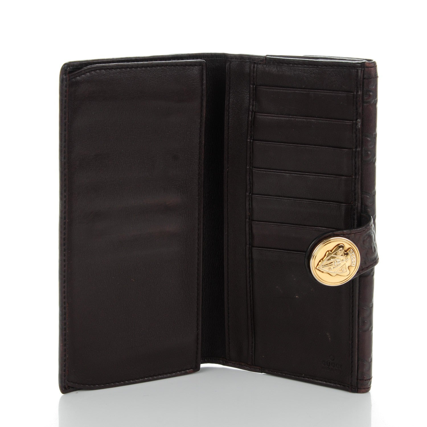 Gucci Guccissima Hysteria Continental Wallet Chocolate 5 of 9