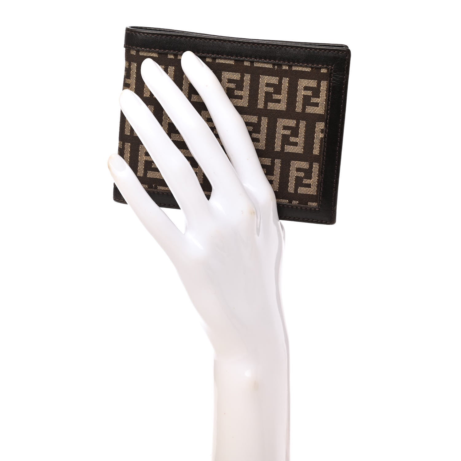 Fendi Zucchino Bi-Fold Wallet Tobacco 2 of 7