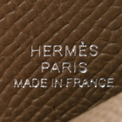 Hermes Epsom Swift Chevre Mysore Birdy Bag Charm Etoupe Nata Biscuit Rouge Sellier Black 3 of 5