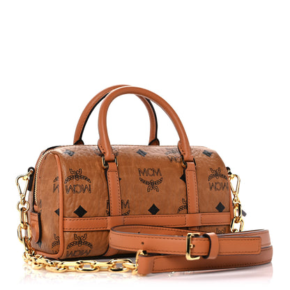 MCM Visetos Mini Delmy Boston Bag Cognac 2 of 9