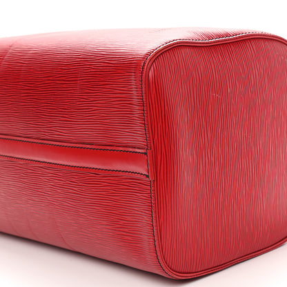 Louis Vuitton Epi Speedy 35 Castillan Red 7 of 10