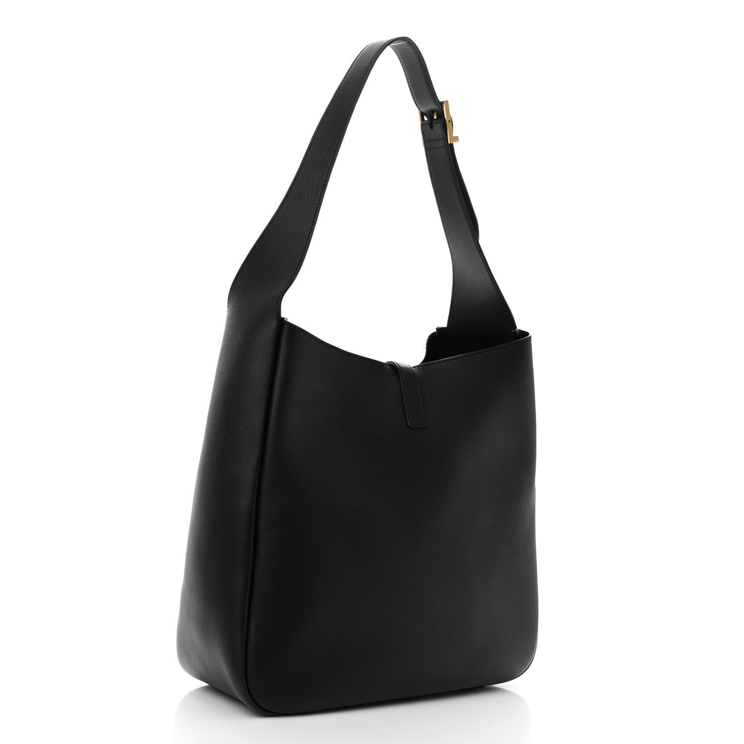 Saint Laurent Smooth Calfskin Large Le 5 A 7 Soft Hobo Black 3 of 8
