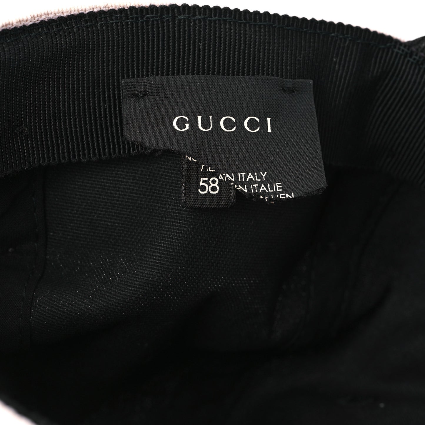 Gabardine Gucci Headband Baseball Hat M Black
