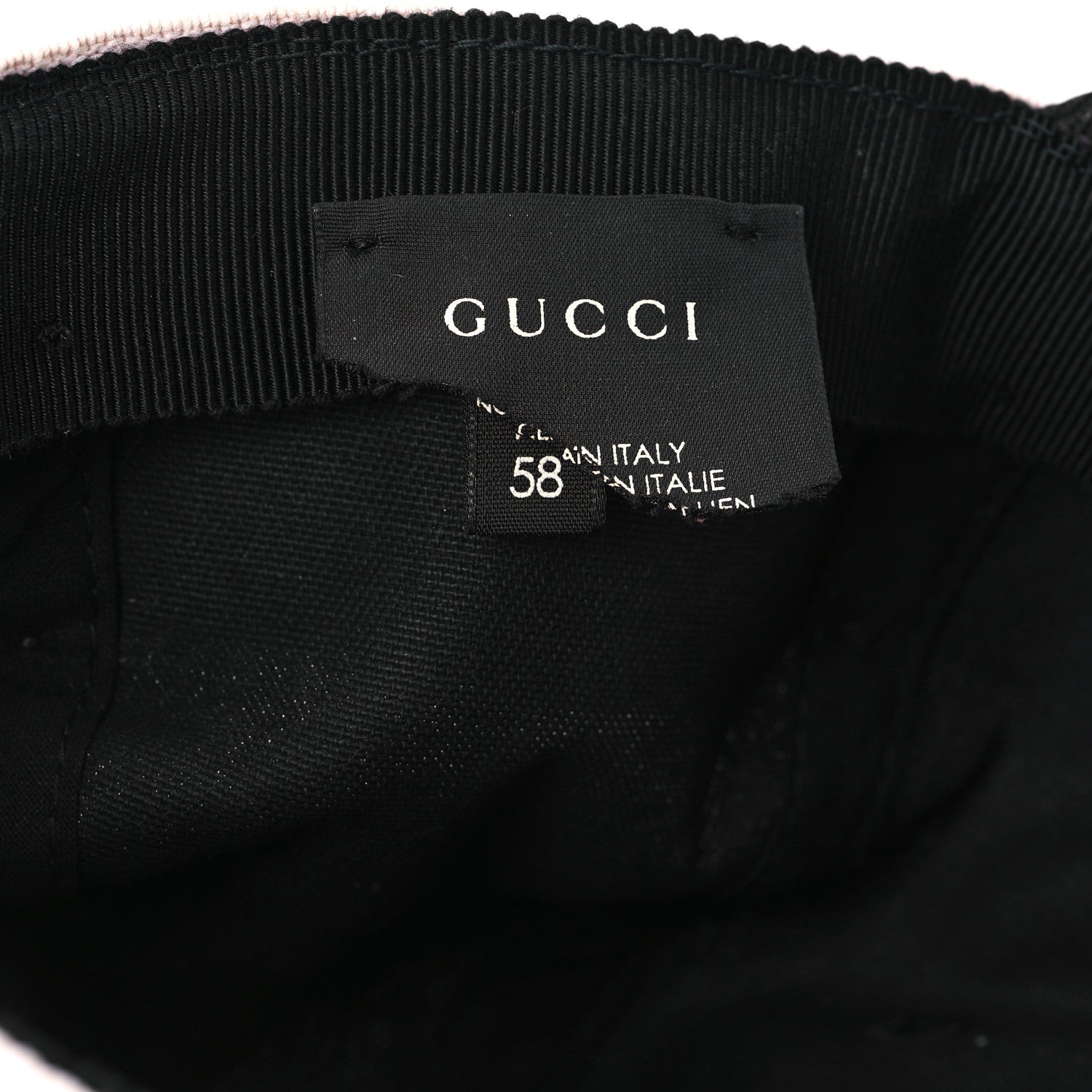 Gucci Gabardine Gucci Headband Baseball Hat M Black 8 of 10