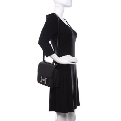 Hermes Grained Monsieur Optique Enamel Constance 24 Black 2 of 15