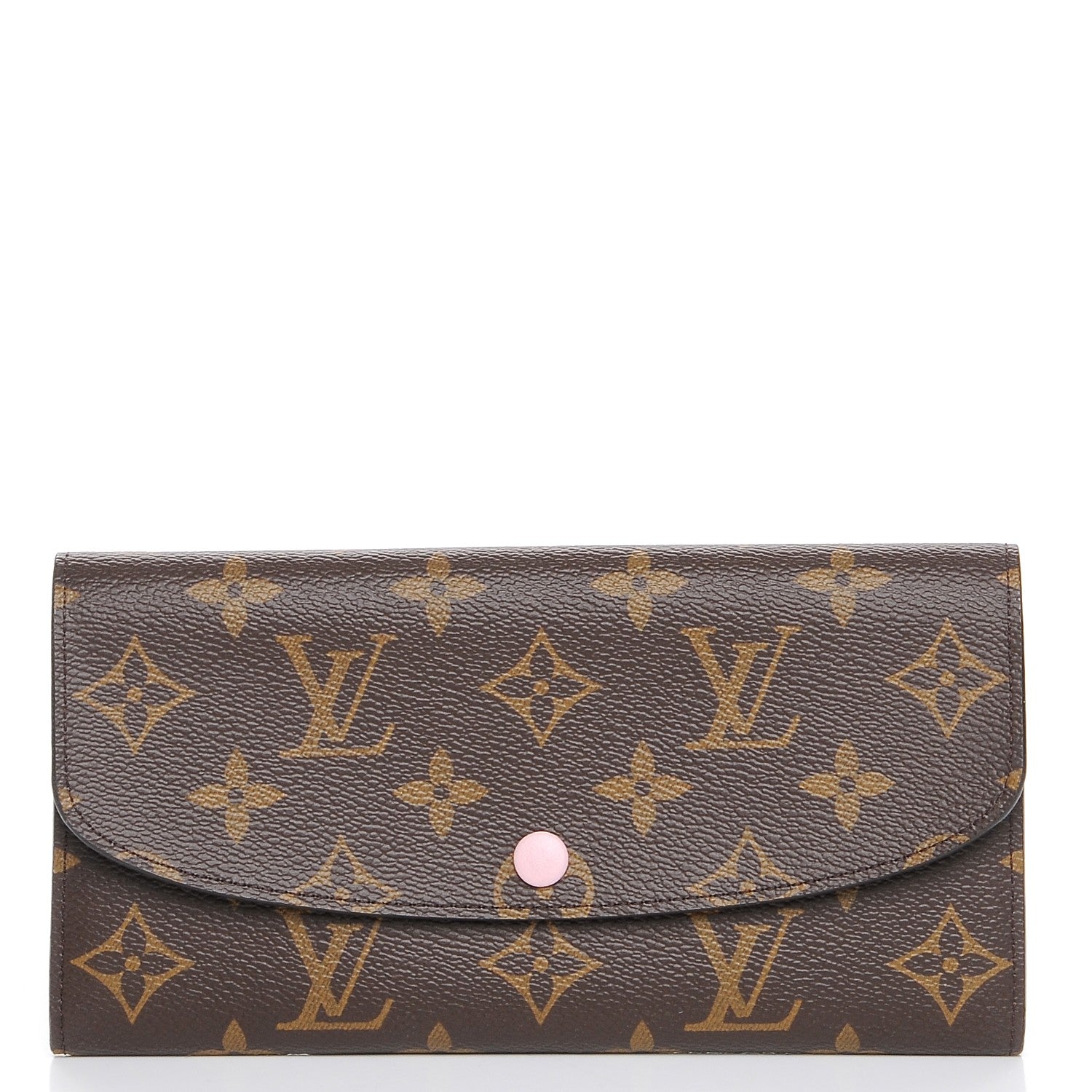 Louis Vuitton Monogram Emilie Wallet Rose Ballerine 1 of 7