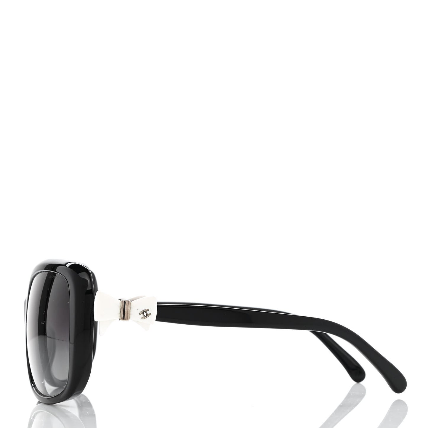 Acetate CC Bow Sunglasses 5171 Black White