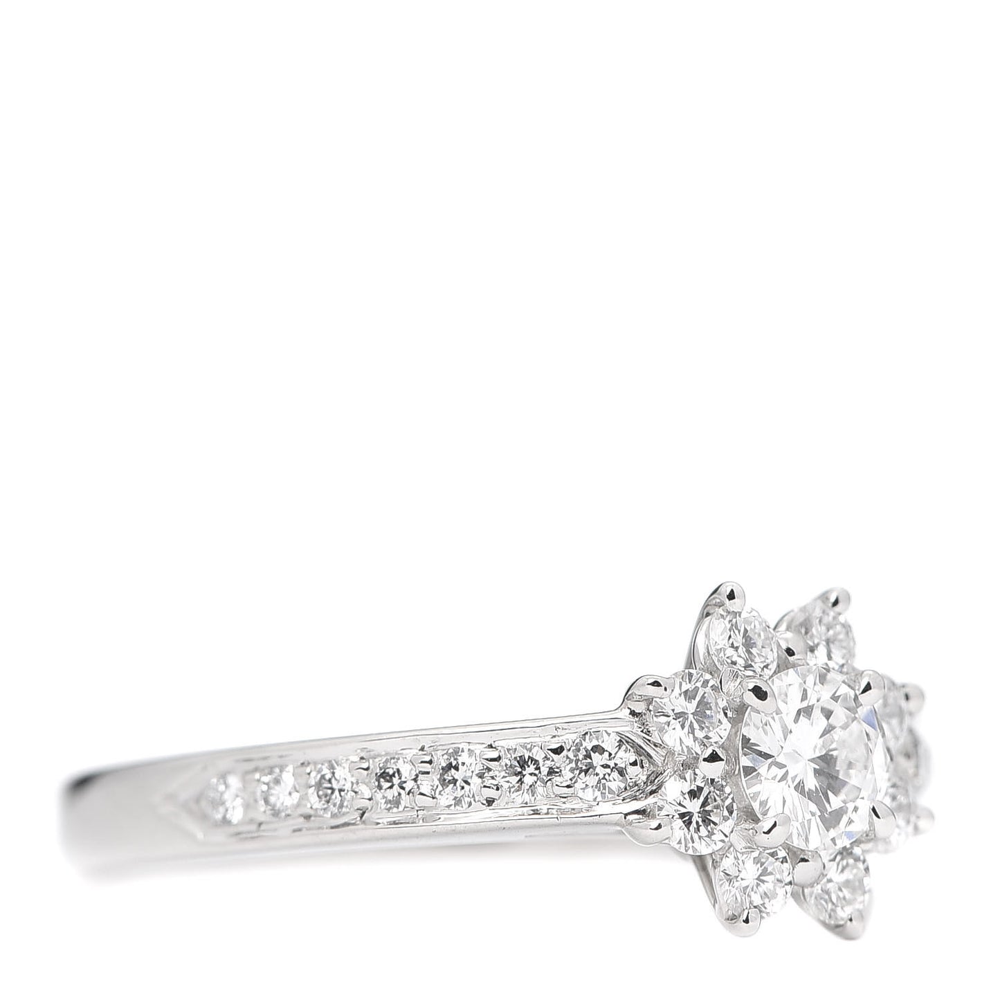 Platinum Diamond .64ct Flora Ring 53 6.25