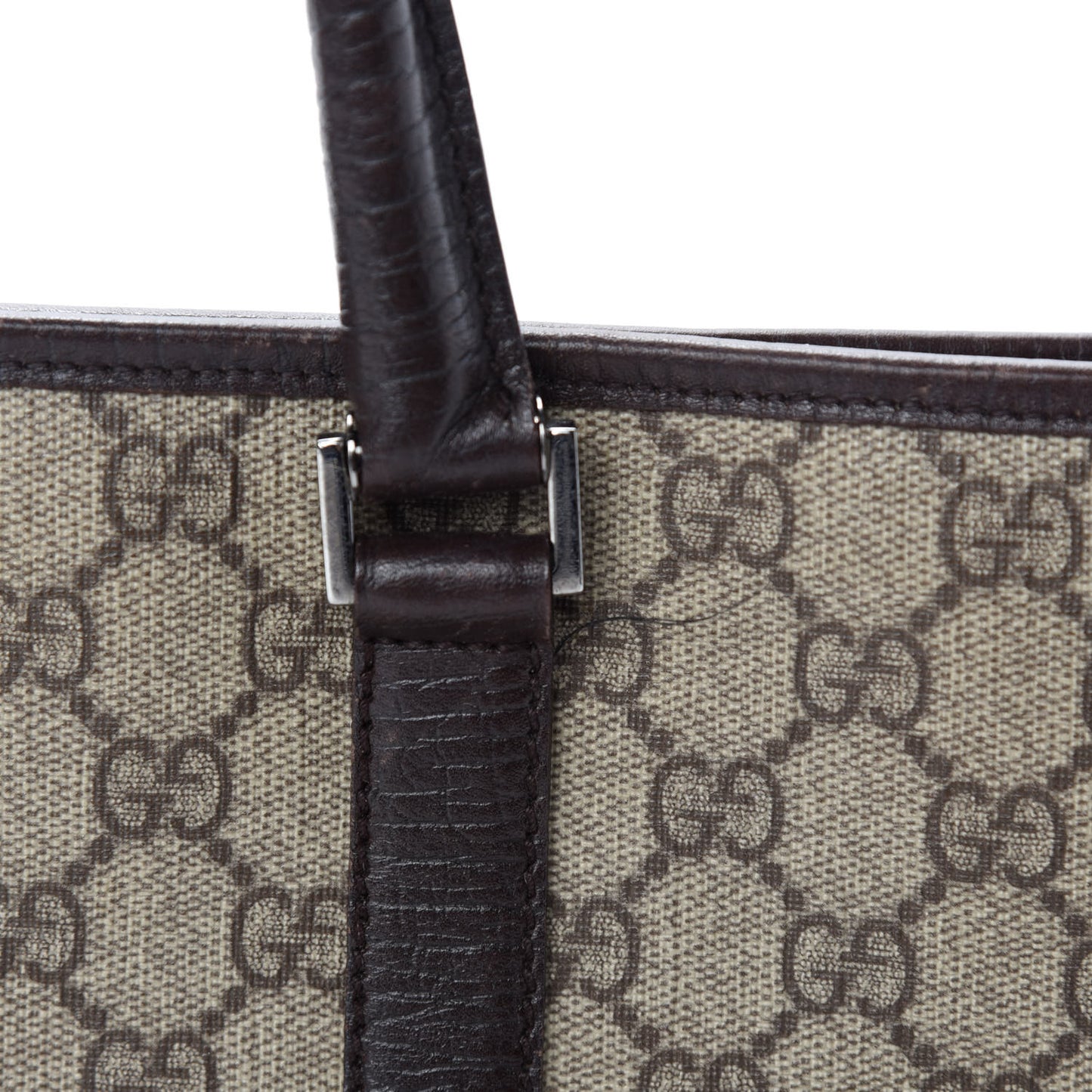 GG Plus Monogram Medium Joy Tote Dark Brown
